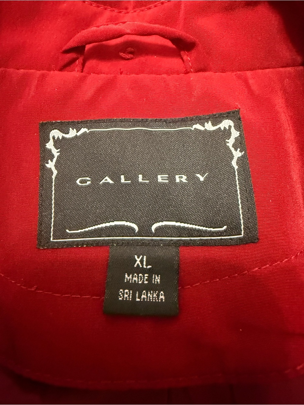 Gallery Red Drawstring Zip Jacket - Picture 3 of 11